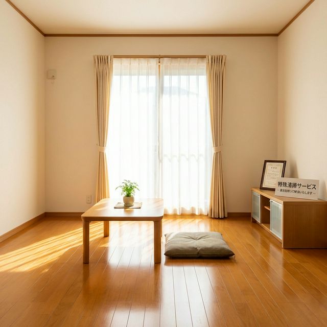 特殊清掃の専門スタッフによる作業風景